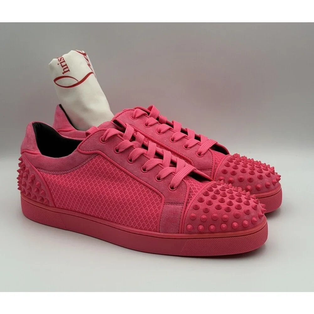 Authentic Christian Louboutin Pink Seavaste 2 Low Top Sneakers US 11, 44 EU NEW - Picture 10 of 10